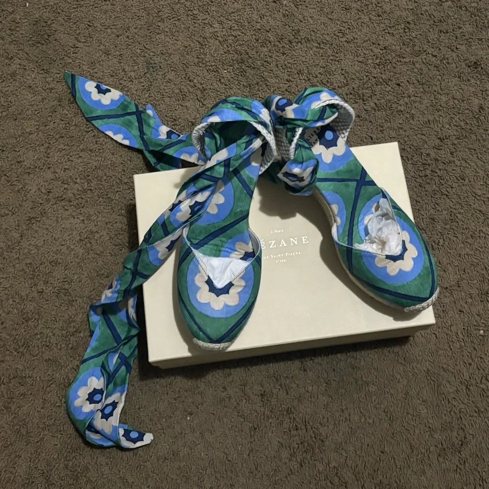 Super RARE-SÉZANE X MOMONÌ TANIA HIGH wedge ESPADRILLES heels